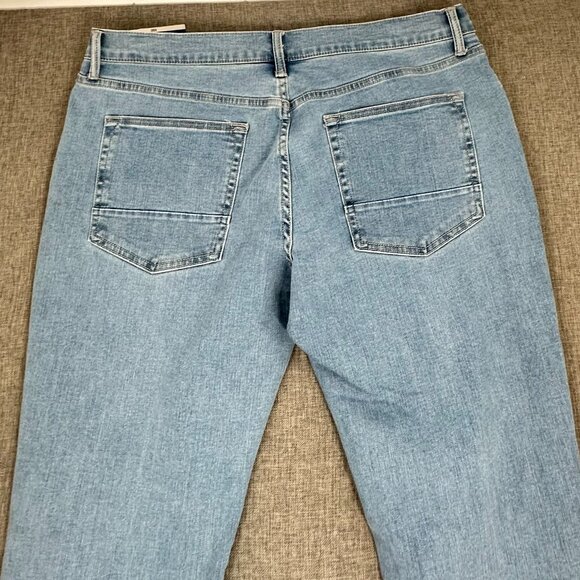 NEW! Mens Arizona Jean Advance Flex 360 Straight Jeans $50 Split Cut Knees 36X29 - Picture 12 of 13